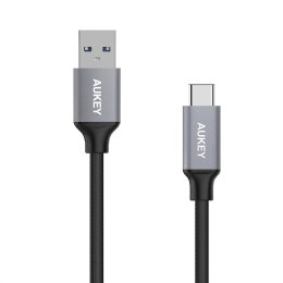 AUKEY CB-CD3 nylonowy kabel Quick Charge USB C-USB 3.0 | 2m | 5 Gbps | 3A | 60W PD | 20V