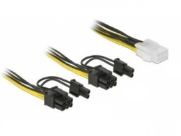Delock Kabel rozdzielacz zasilania PCI Express 6Pin/2x PCI Express 8PIN 15cm