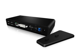 IcyBox IB-DK2241AC USB,HDMI,LAN,DVI-I,Mic