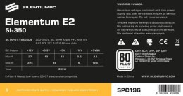 SilentiumPC Zasilacz Elementum E2 SI 350W (80+ EU, 1xPEG, 120mm)