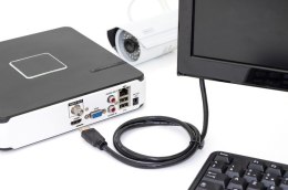 Digitus Kabel połączeniowy HDMI HighSpeed z Ethernetem 4K 60Hz UHD Typ HDMI A/HDMI A M/M czarny 5m
