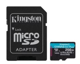 Kingston Karta pamięci microSD 256GB Canvas Go Plus 170/90MB/s Adapter