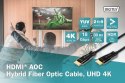 Digitus Kabel połączeniowy hybrydowy AOC HDMI 2.0 Premium HighSpeed 4K/60Hz UHD HDMI A/HDMI A M/M czarny 15m