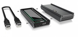 IcyBox IB-1922MF-C32 USB 3.2 (GEN 2x2), M.2 NVMe SSD, Aktywne chłodzenie