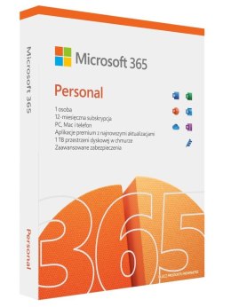 Microsoft 365 Personal PL P8 1Y 1U Win/Mac QQ2-01434 Zastępuje P/N: QQ2-01000