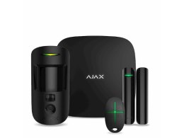 AJAX Zestaw alarmowy StarterKit Cam Hub 2, MC, DP, SpaceControl czarny