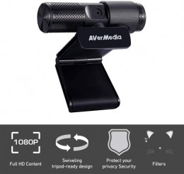 AVerMedia CAM313-PW313 (kamera internetowa Live Streamer, FullHD, 2 mikrofony, 2 Mpix, plug and play)