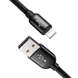 BASEUS 3IN1 TYPE-C & LIGHTNING & MICRO-USB CABLE 120CM BLACK