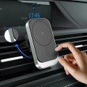 TECH-PROTECT CW19 MAGNETIC MAGSAFE VENT CAR MOUNT WIRELESS CHARGER 15W BLACK