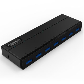 Unitek Hub 7x USB 3.0 z zasilaczem i BC 1.2 | Y-3184