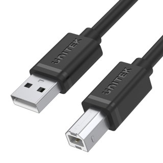 Unitek Kabel do drukarki USB 2.0 AM-BM | 2m | Y-C4001GBK