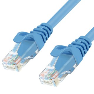 Unitek kabel Ethernet RJ-45 LAN, patchcord cat.6 UTP (8P8C), przewód sieciowy 20m, niebieski