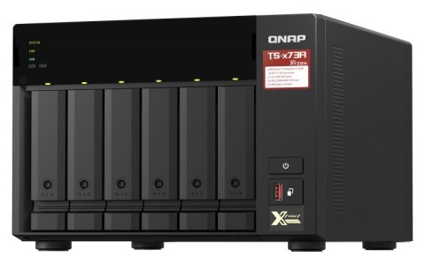 QNAP TS-673A-8G | 6-zatokowy serwer NAS, AMD Ryzen, 8GB RAM, 2x 2,5GbE RJ-45, Tower