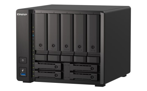 QNAP TS-h973AX-32G | 9-zatokowy serwer NAS (5x 3,5" 4x 2,5"), AMD Ryzen, 32GB RAM, 1x10GBase-T Tower