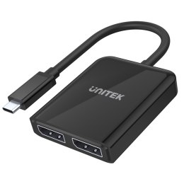 Unitek Adapter USB-C na 2x port DP 1.4 8K 60Hz