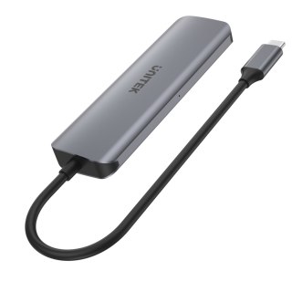 Unitek Aktywny hub USB-C | 4x USB 3.1 Gen1 | 1x microUSB | 0,2 m | H1107A