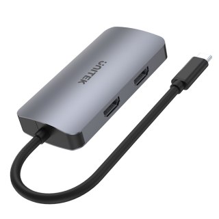 Unitek Hub USB-C 1xUSB 3.1 Gen1 VGA 2xHDMI PD MST