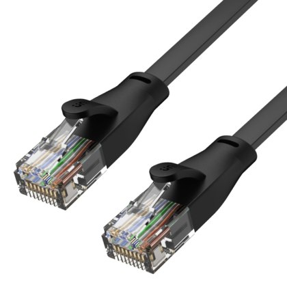 Unitek kabel Ethernet RJ-45 LAN, patchcord cat.6 UTP (8P8C), przewód sieciowy 1m, płaski