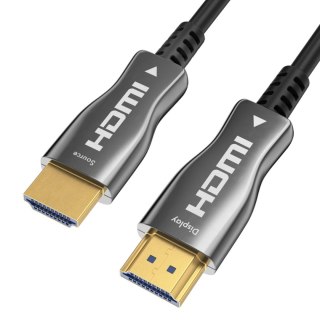 Claroc Kabel optyczny HDMI 2.0 AOC 4K@60Hz 15 m