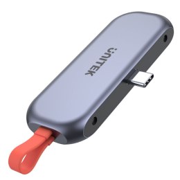 Unitek Hub USB-C mobile, HDMI 4K, audio, PD 100W