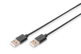 Kabel Assmann AK-300100-018-S (USB M - USB M; 1,8m; kolor czarny)