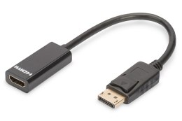 Kabel Assmann AK-340400-001-S (DisplayPort M - HDMI M; 0,15m; kolor czarny)