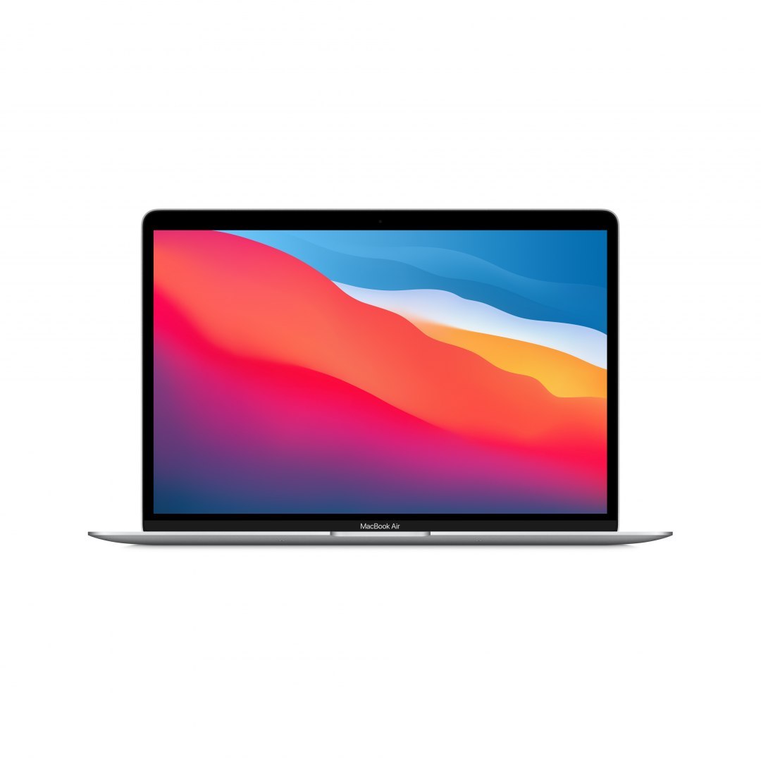 Apple MacBook Air 2021 M1 8-core CPU & 7-core GPU 13,3"WQXGA Retina IPS  8GB DDR4 SSD256 TB3 ALU macOS Big Sur - Silver
