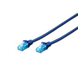 Digitus Patch cord U/UTP kat.5e PVC 2m niebieski