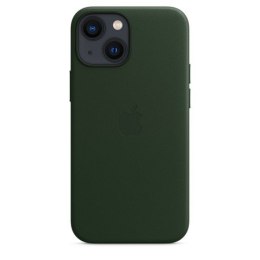 Apple Etui skórzane z MagSafe do iPhonea 13 mini - zielona sekwoja