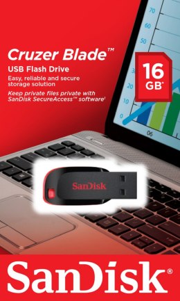 Pendrive SanDisk Cruzer Blade SDCZ50-016G-B35 (16GB; USB 2.0; kolor czarny)