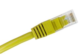 ALANTEC Patch-cord U/UTP kat.5e PVC 0.25m żółty