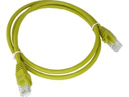 ALANTEC Patch-cord U/UTP kat.5e PVC 0.25m żółty
