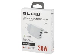 BLOW Ładowarka sieciowa z gniazdem USBx4 QC 3.0 30W