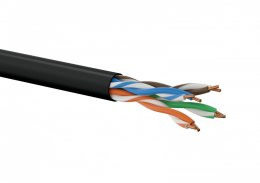 ALANTEC Kabel U/UTP typu linka kat.5E Fca 26/7AWG PVC Czarny 100m - 25 lat gwarancji
