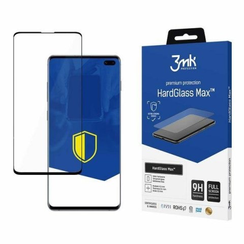 3MK HardGlass Max New Sam G975 S10 Plus czarny/black, FullScreen Glass Sensor-Dot