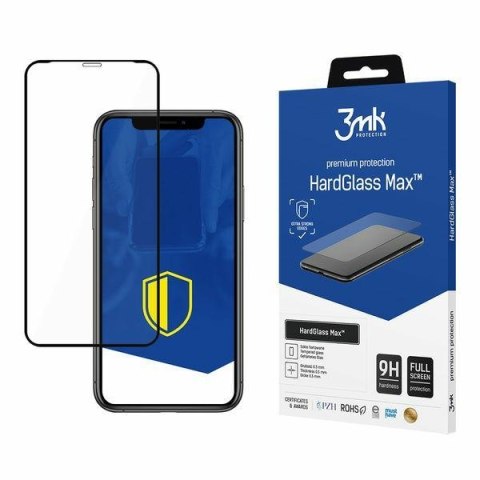 3MK HardGlass Max | Szkło hartowane do iPhone 11 Pro Black FullScreen Glass