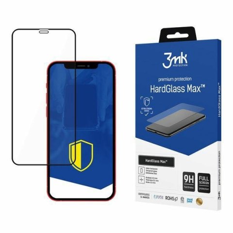 3MK HardGlass Max iPhone 12/12 Pro 6,1" czarny/black, FullScreen Glass