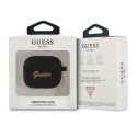 Guess AirPods 3 cover czarny Silicone Charm Heart Collection
