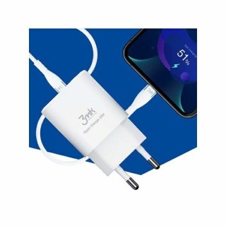 3MK HyperCharger 20W 1xUSB-C + 1xUSB-A ładowarka sieciowa PD/QC