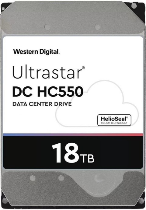 Dysk Western Digital Ultrastar DC HC550 He18 18TB 3,5" 7200 512MB SATA III 512e SE WUH721818ALE6L4