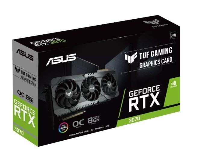 Asus Karta graficzna GeForce RTX 3070 TUF Gaming OC V2 8GB GDDR6X 256bit 3DP/2HDMI