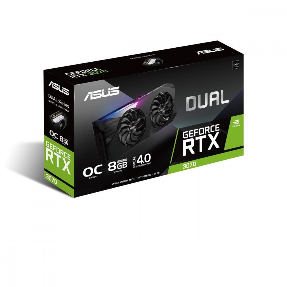 Asus Karta graficzna GeForce RTX 3070 Dual OC V2 8GB GDDR6 256bit 3DP/2HDMI
