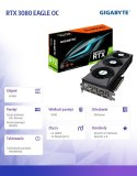 Gigabyte Karta graficzna GeForce RTX 3080 EAGLE OC 10GB GDDR6X 320bit 3DP/2HDMI