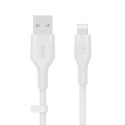 Belkin USB-A - Lightning silicone 1M White