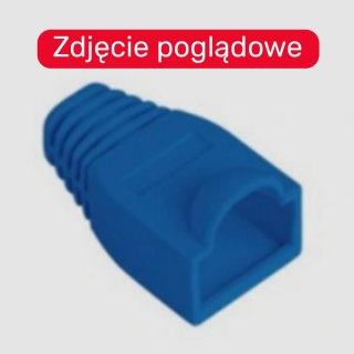 Unitek Osłona wtyku RJ45, 6 mm, 100 szt. biała