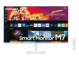 Samsung Monitor 32 cale LS32BM701UUXEN VA 3840x2160 UHD 16:9 2xHDMI/1xUSB-C (65W) 4 ms (GTG) głośniki płaski biały SMART