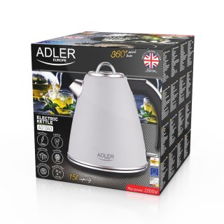 Adler Czajnik metalowy 1,5 L STRIX AD 1343 grey