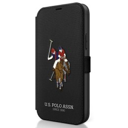 US Polo USFLBKP12LPUGFLBK iPhone 12 Pro Max 6,7" czarny/black book Polo Embroidery Collection