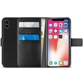 Puro Booklet Wallet iPhone Xr czarny /black z kiesz.+stand IPCX61BOOKC4BLK