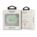 Guess AirPods 3 cover zielony Silicone Charm Heart Collection